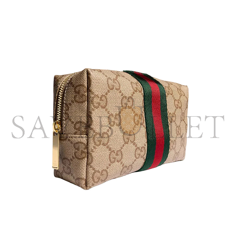 GUCCI MEDIUM COSMETIC CASE WITH GUCCI PLAQUE 875801 (17*9.5*5cm)